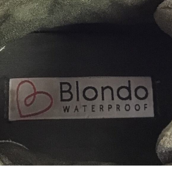 Blondo Glenda Waterproof Camo Hidden Wedge Sneaker Shoe Zip Close 7.5 7 1/2 - Picture 8 of 10